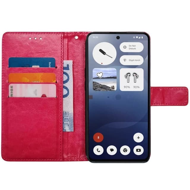 Plånboksfodral 3-kort Nothing Phone 3a - Rosa