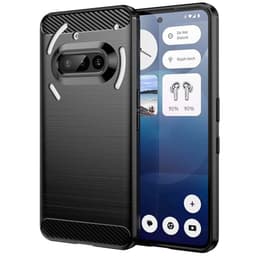 Børstet silikone cover Nothing Phone 3a - Sort
