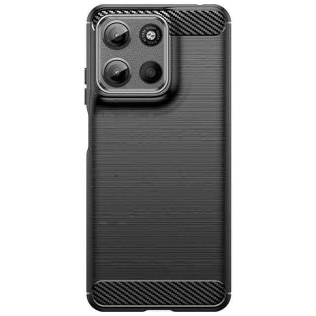 Borstat silikon skal Motorola Moto G15 Power - Svart