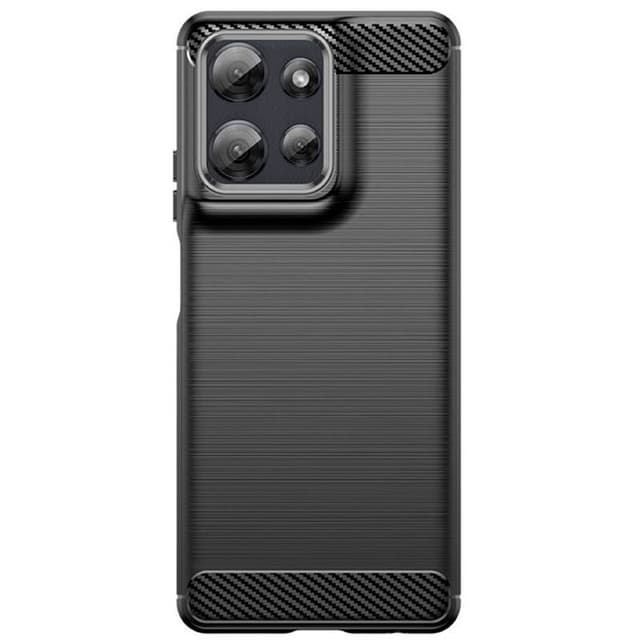 Borstat silikon skal Motorola Moto G Power (2025) - Svart
