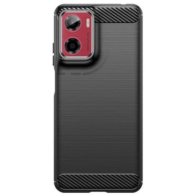 Harjattu TPU kuori Motorola Moto G05 - Musta