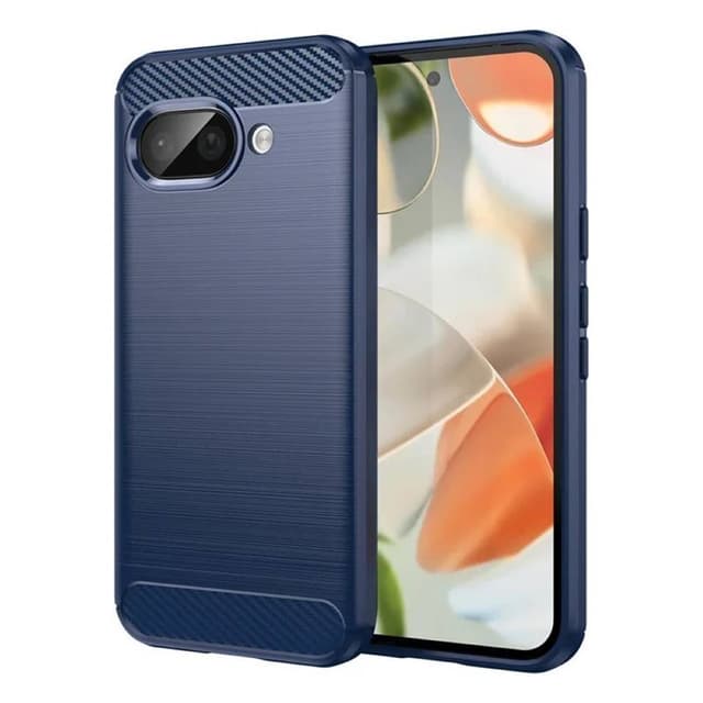 Harjattu TPU kuori Google Pixel 9a - Sininen