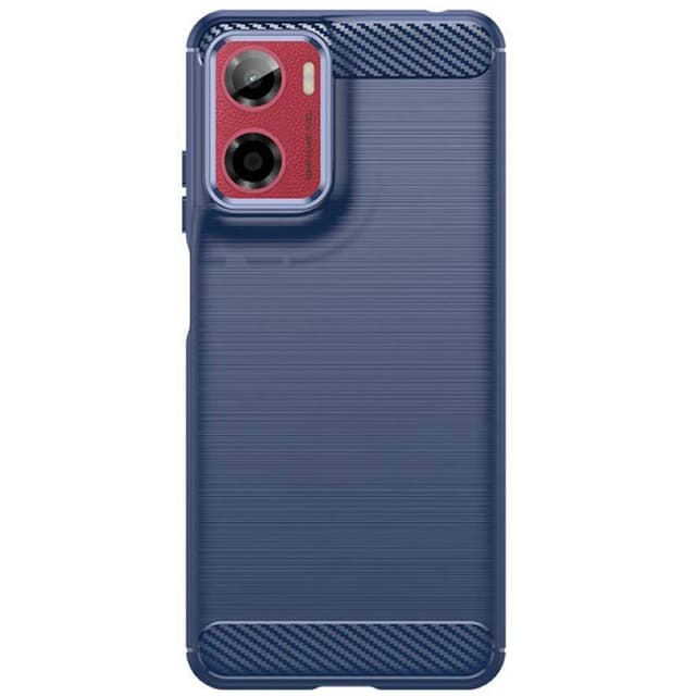 Børstet silikone cover Motorola Moto G05 - Blå