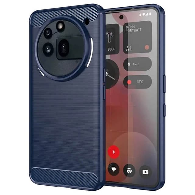 Borstat silikon skal Nothing Phone 3a Pro - Blå