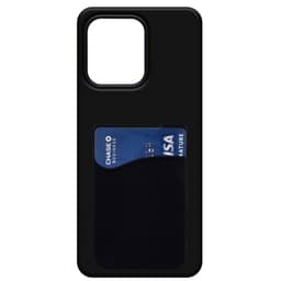 Silikonikuori korttitelineellä Motorola Moto G Power (2025) - Musta