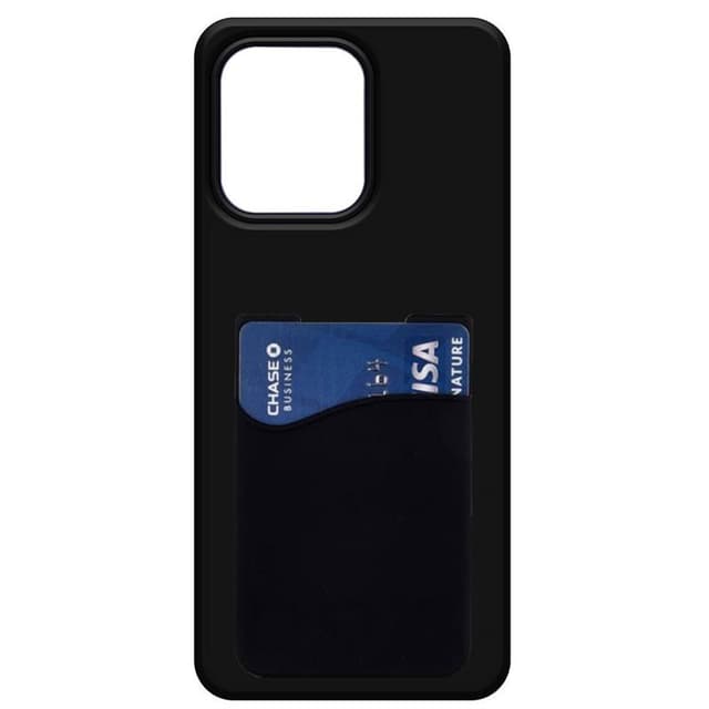 Silikonikuori korttitelineellä Motorola Moto G Power (2025) - Musta
