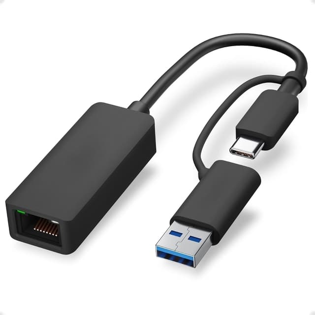 NÖRDIC Nettverksadapter USB-A og USB-C 3.0 til 5G Ethernet