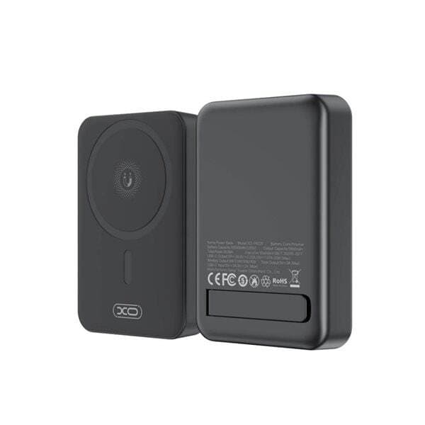 XO Powerbank 10000mAh med magnetisk laddning 20W - Svart