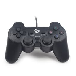 Gembird Dual Vibration Wired Game Controller til pc - Sort