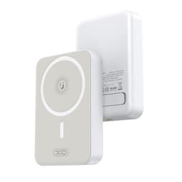 XO Powerbank 10000mAh med magnetisk laddning 20W - Vit