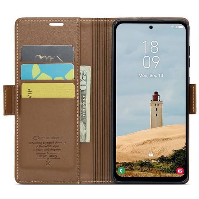 CaseMe mobilfodral 023 Samsung Galaxy A36 5G - Brun