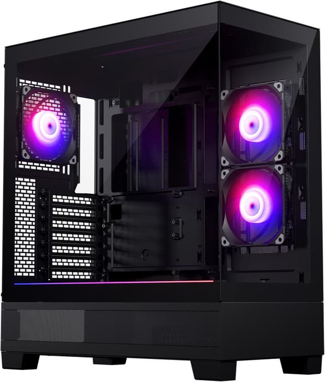 Phanteks XT View PC kabinett (sort)