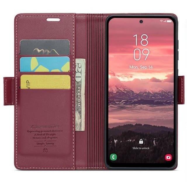 CaseMe mobilfodral 023 Samsung Galaxy A36 5G - Vinröd