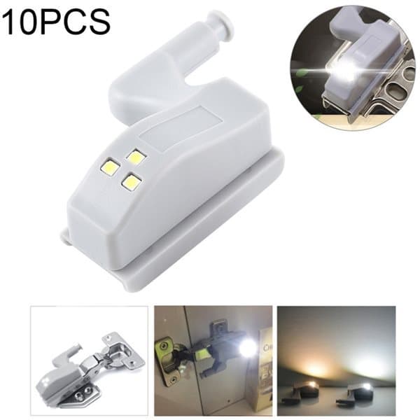 Sensor LED skapbelysning / garderobedørbelysning - 10-pakning