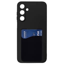 Silikonikuori korttitelineellä Samsung Galaxy A56 5G - Musta