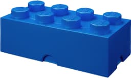 LEGO oppbevaringsboks (8 knotter, dyp blå)