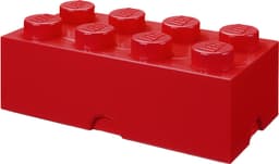 Play LEGO opbevaringskasse (8 knopper, lys rød)