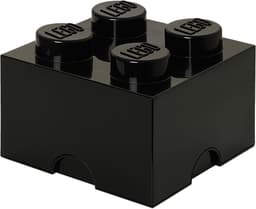 Play LEGO oppbevaringsboks (4 knotter, sort)
