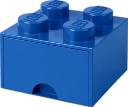 LEGO oppbevaringsskuffe (fire knotter, fargerik blå)