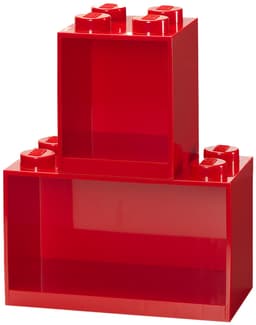 LEGO hyldesæt (4 og 8 knopper, lys rød)