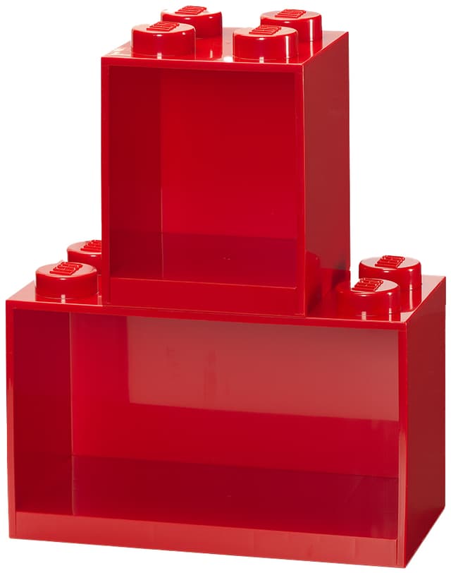 Play LEGO hylle (fargerik rød)