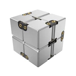 Fidget Toy Stress Avslappning Infinite Cube Flip Kub Silver
