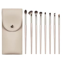 8 stk Øyenskygge børstesett Soft Fiber Eye Makeup-børster+veske