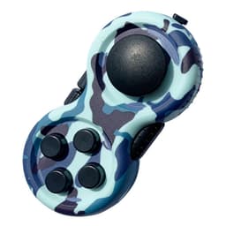 Fidget Spinner Stressaflastende Joy-Stick med nøglering - Camo Blue