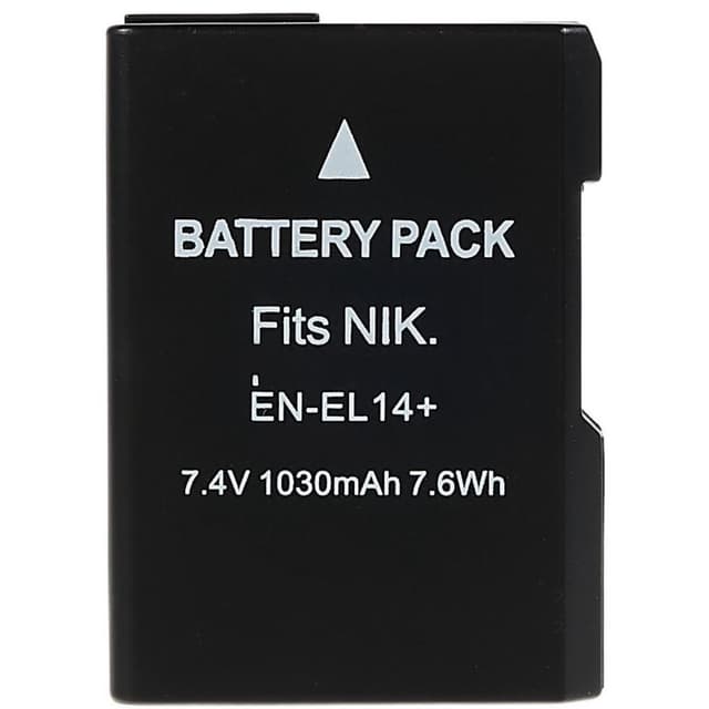 EN-EL14+Batteri til Nikon D3000 D3100 D3200 D3300 D3400 Etc