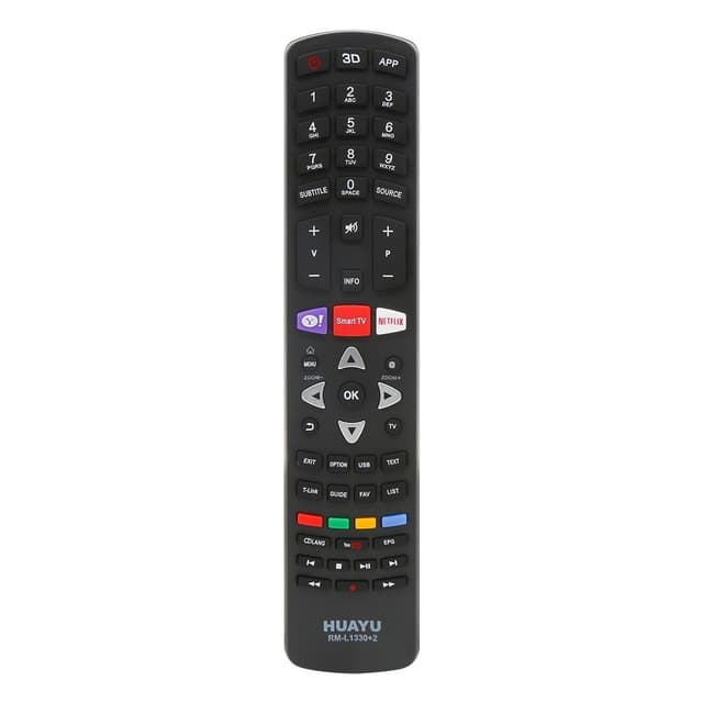 HUAYU TV Fjernkontroll Erstatning for RM-L1330+2 TCL LCD