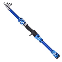 LEO 165 cm infällbar fiskestång i glasfiber spinnande fiskespö