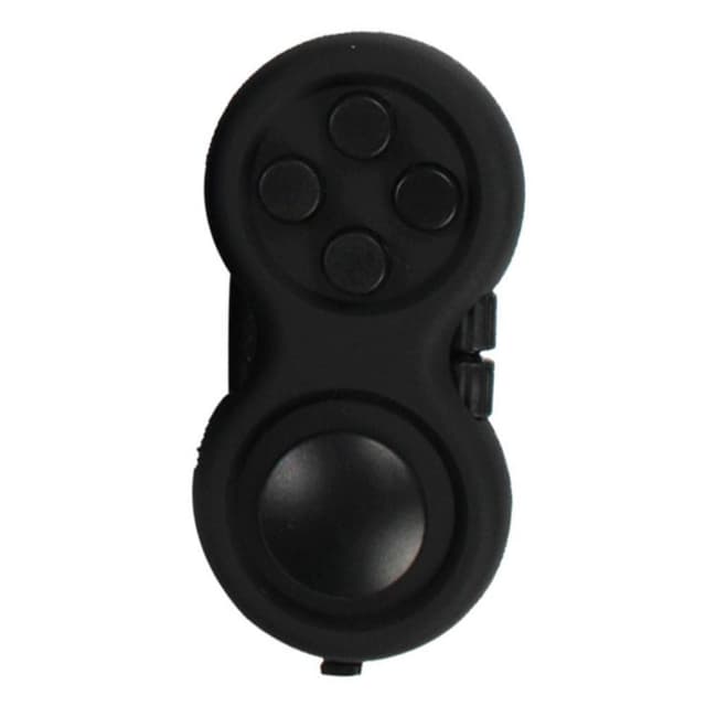 Fidget Spinner Relaxation Pill Joystick med Nøkkelring - Svart