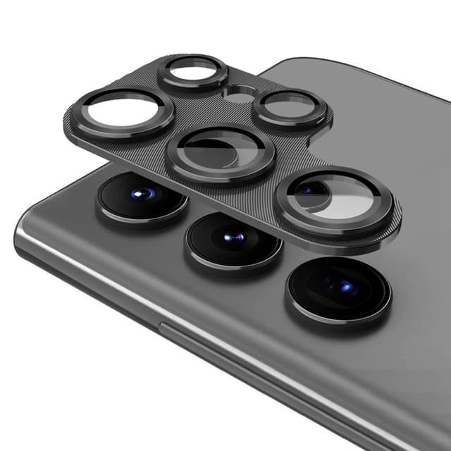ENKAY Kamera Lins Skydd till Samsung Galaxy S24 Ultra Aluminiumlegering + Härdat Glas