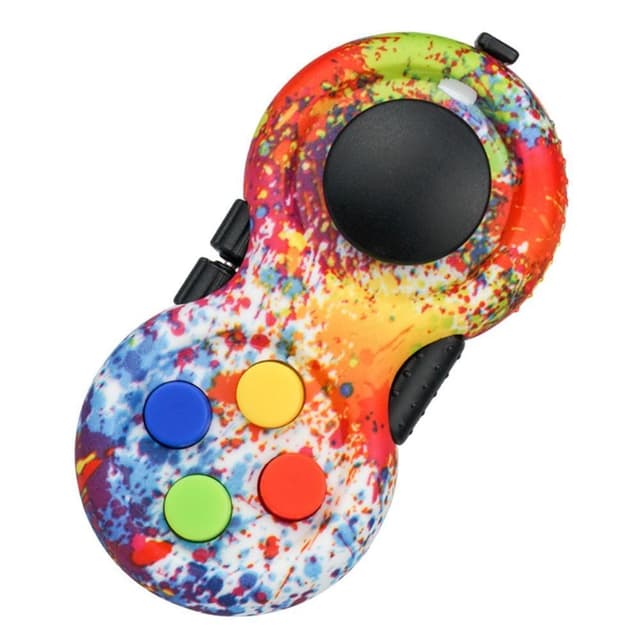 Fidget Spinner Avslappning Pilla JoyStick med nyckelring - Multi