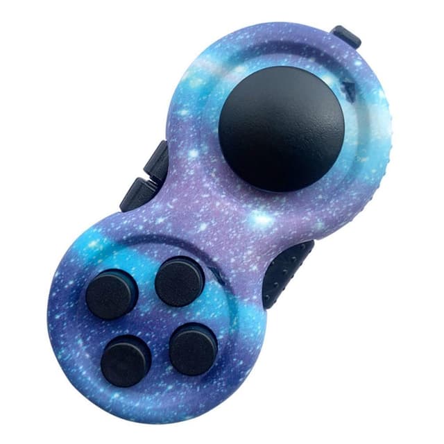 Fidget Spinner Avslappning Pilla JoyStick med nyckelring - MidnattsBlå