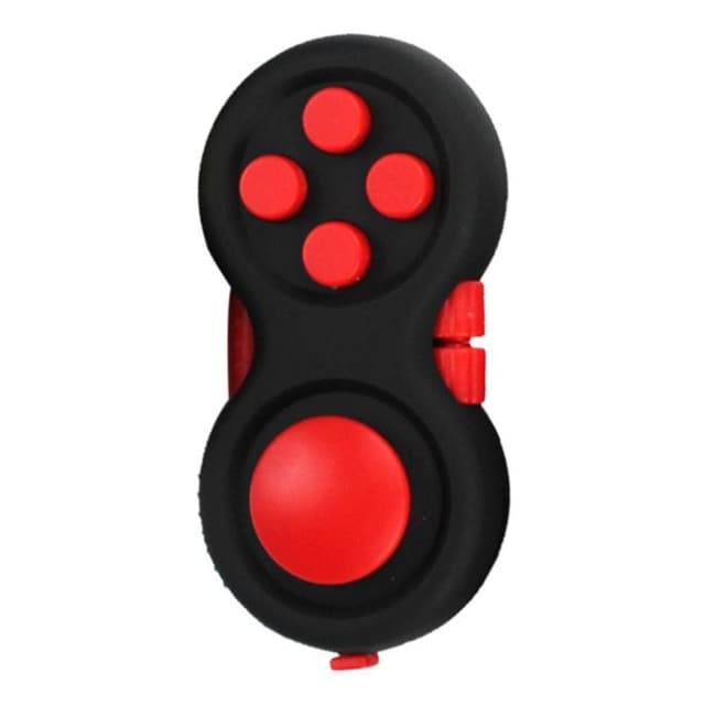 Fidget Spinner Avslappning Pilla JoyStick med nyckelring - Röd