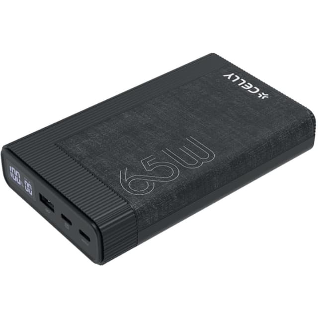 Celly PowerBank 20.000 mAh 65W PD Svart