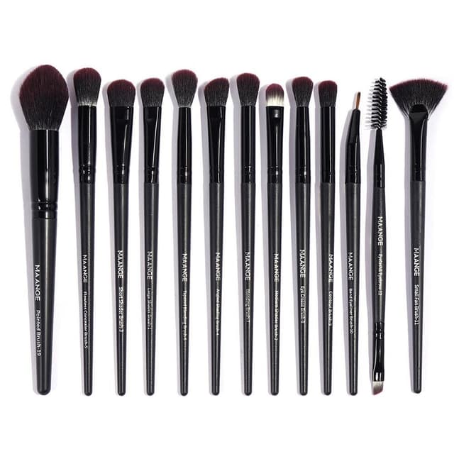 13stk øyesminkebørstesett for øyenskygge eyeliner og blanding
