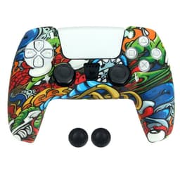 DATA FROG til Sony Playstation 5 Silikondeksel Spillkontrollerdeksel med 2 vippedeksler