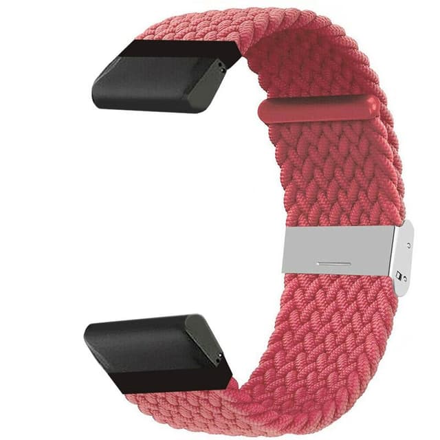 Flätat klockarmband Garmin Descent G2 - Red