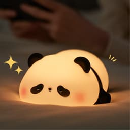 Panda Sovelampe Nattlys Berøringskontroll Dimmer Silikonlampe