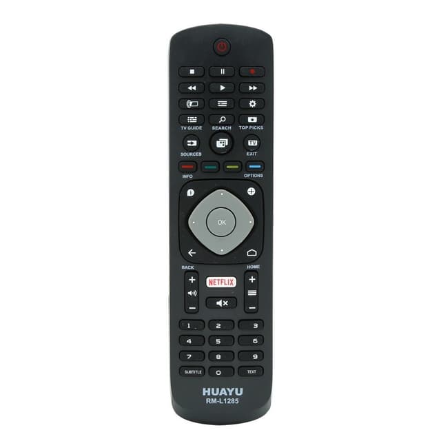 HUAYU TV fjernkontroll Erstatning for RM-L1285 Philips LCD LED