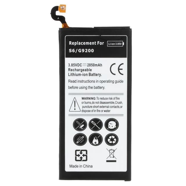 2550mAh Li-ion batteri udskiftning til Samsung Galaxy S6 G920
