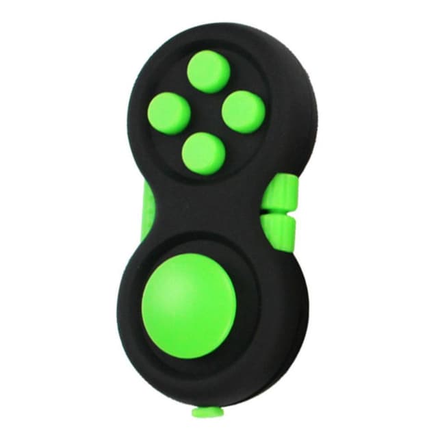 Fidget Spinner Avslappning Pilla JoyStick med nyckelring - Grön
