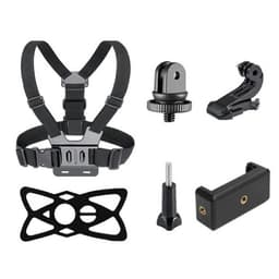 6-i-1 tilbehør til GoPro Hero med brystbælte-mobilclips mm