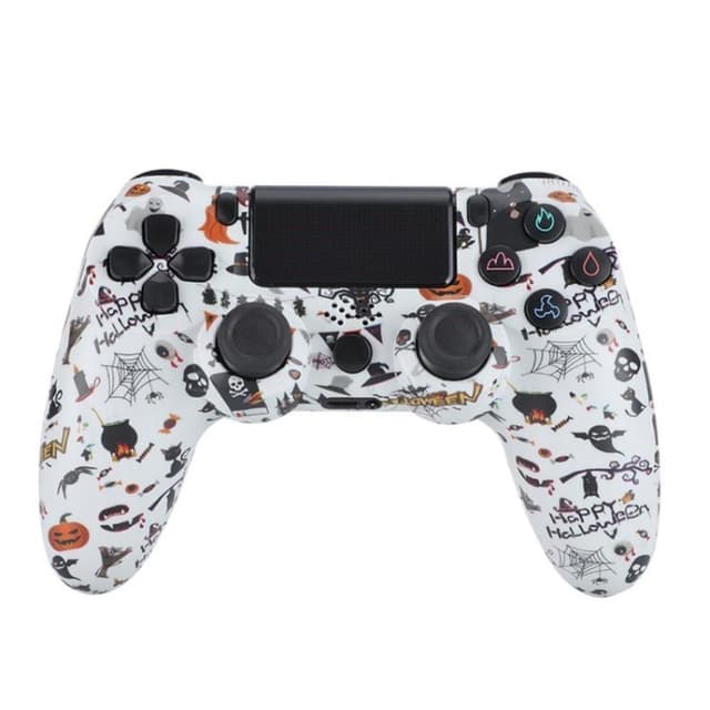 Trådløs spillkontroller for PS4-spill med høyttaler og stereohodesettkontakt - Halloween