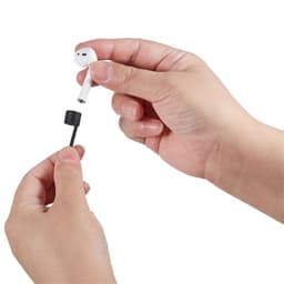 70 cm silikonhalsrem för Apple AirPods - Svart