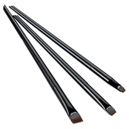 3stk sminkebørster Øyenskygge Eyeliner Øyenbrynsmakeup - Svart