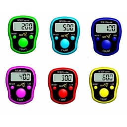 Elektronisk digital fingertællingstæller Lysende digital optager - tilfældig farve