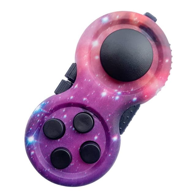Fidget Spinner Relaxation Pill Joystick med nøkkelring - Nebula